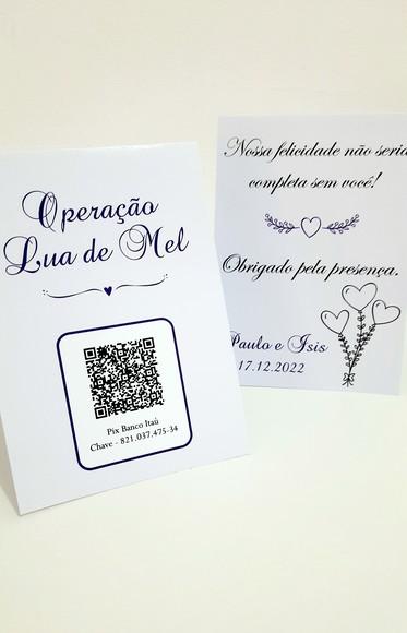 Placa para Mesa - Casamento