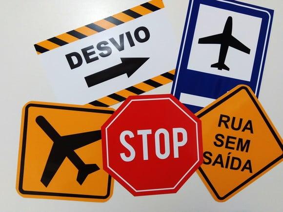 Placas Decorativas - Aeroporto