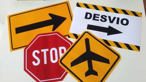 Placas Decorativas - Aeroporto
