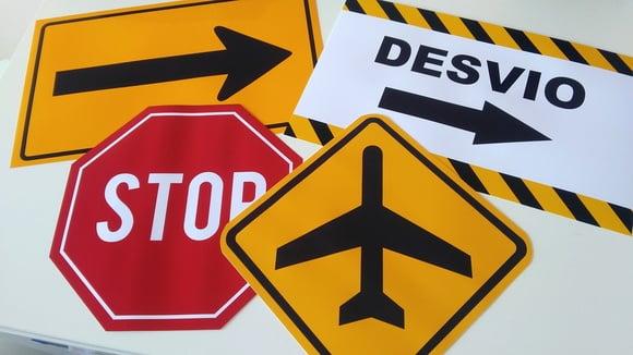 Placas Decorativas - Aeroporto