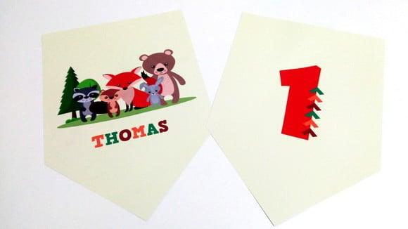 Placas Decorativas - Animais da Floresta
