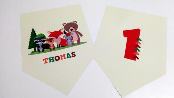 Placas Decorativas - Animais da Floresta