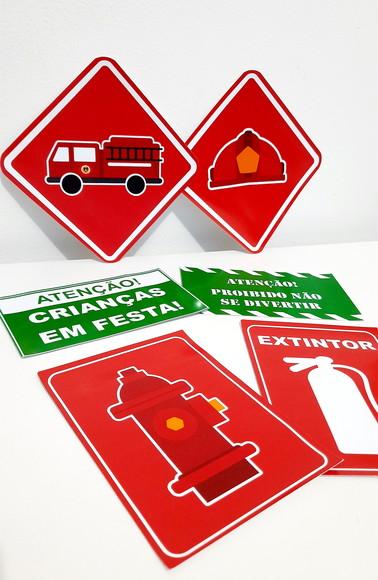 Placas Decorativas - Bombeiros
