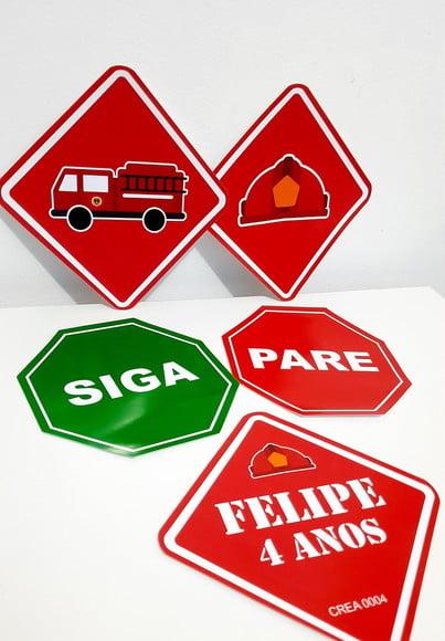 Placas Decorativas - Bombeiros