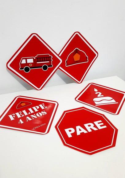 Placas Decorativas - Bombeiros
