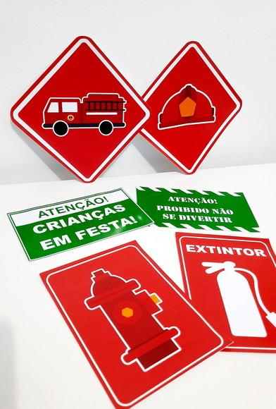 Placas Decorativas - Bombeiros