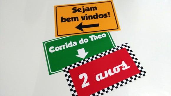 Placas Decorativas - Cars