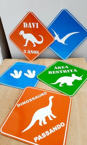 Placas Decorativas - Dinossauro
