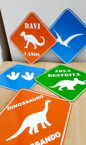 Placas Decorativas - Dinossauro