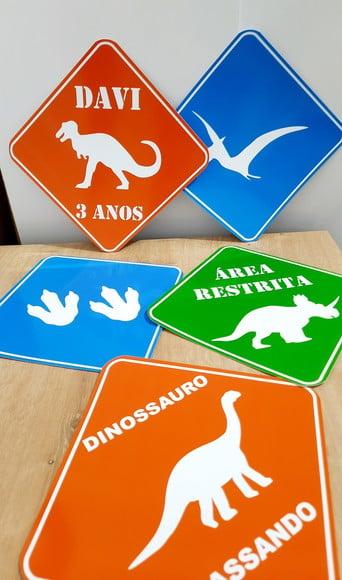 Placas Decorativas - Dinossauro