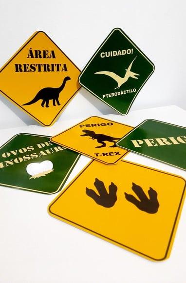 Placas Decorativas - Dinossauro