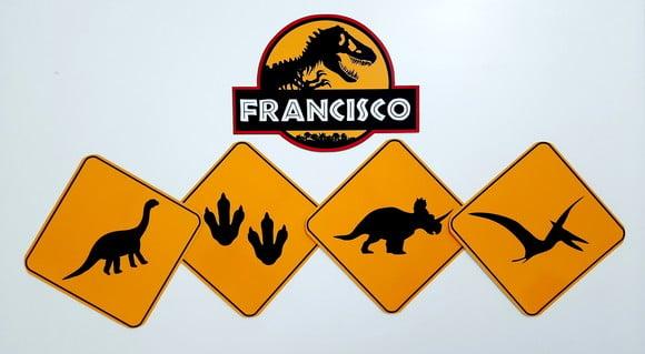 Placas Decorativas - Dinossauro