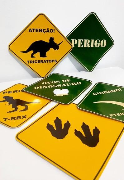 Placas Decorativas - Dinossauro