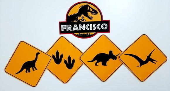 Placas Decorativas - Dinossauro