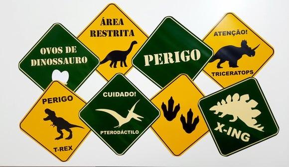 Placas Decorativas - Dinossauro