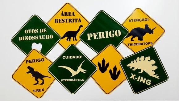 Placas Decorativas - Dinossauro