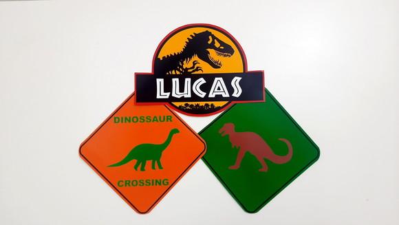 Placas Decorativas - Dinossauro