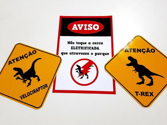 Placas Decorativas - Dinossauro