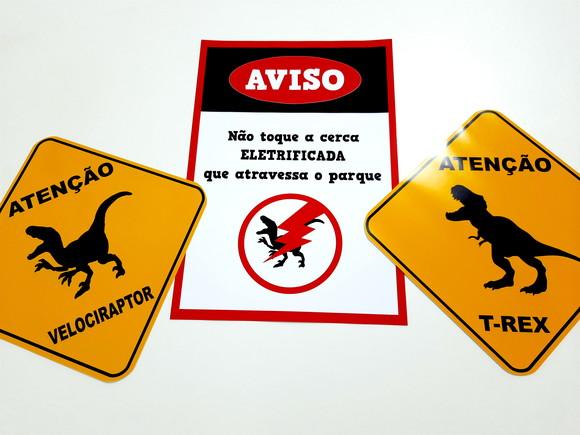 Placas Decorativas - Dinossauro