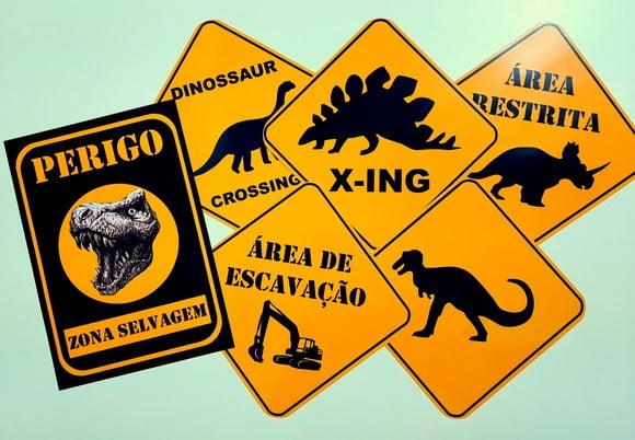 Placas Decorativas - Dinossauro
