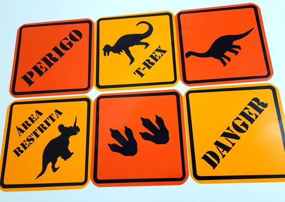 Placas Decorativas - Dinossauro