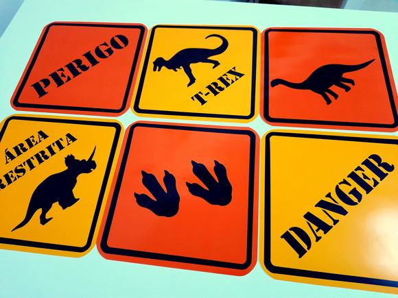 Placas Decorativas - Dinossauro