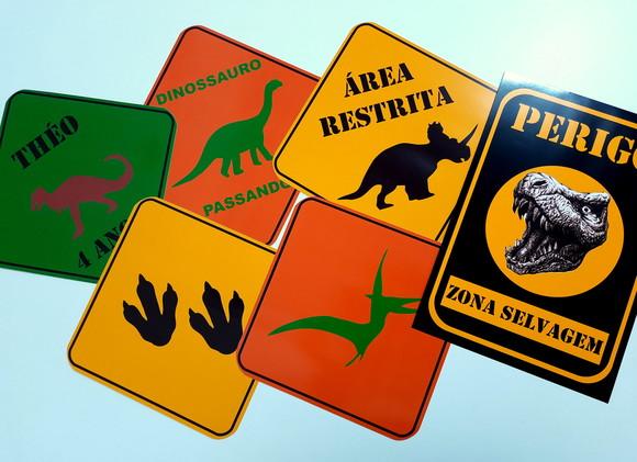 Placas Decorativas - Dinossauro