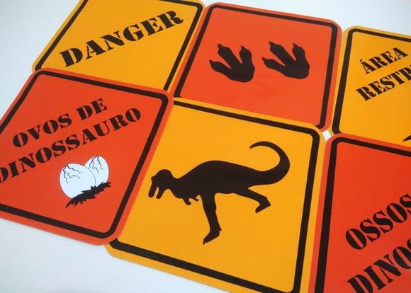 Placas Decorativas - Dinossauro