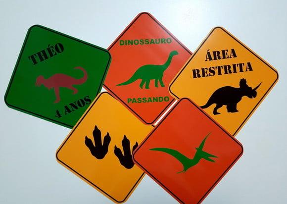 Placas Decorativas - Dinossauro