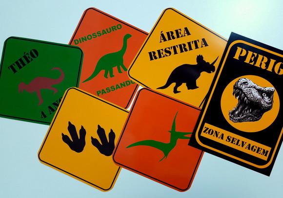 Placas Decorativas - Dinossauro