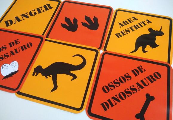 Placas Decorativas - Dinossauro