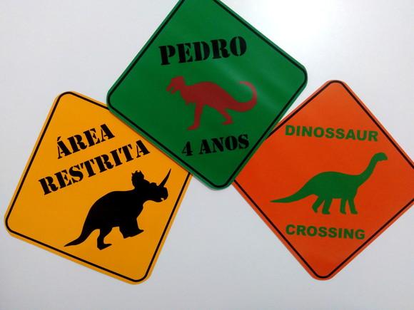 Placas Decorativas - Dinossauro