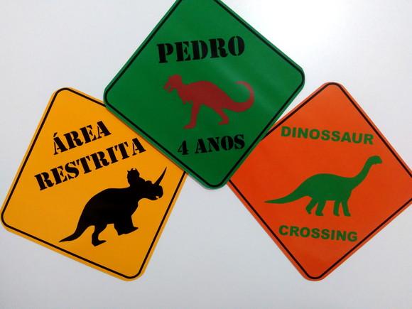 Placas Decorativas - Dinossauro