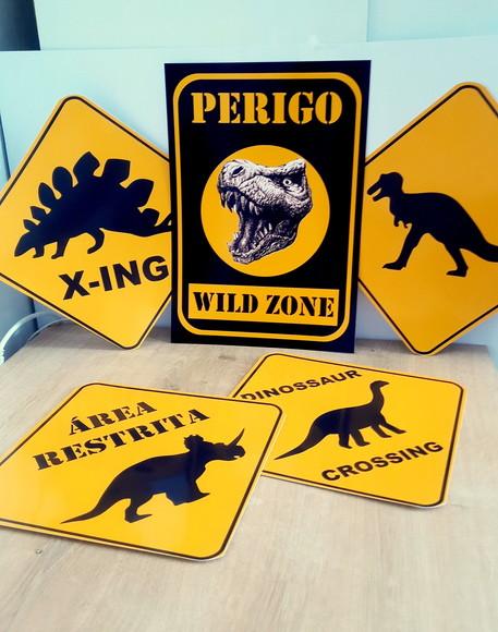 Placas Decorativas - Dinossauro