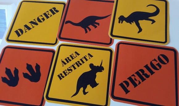 Placas Decorativas - Dinossauro
