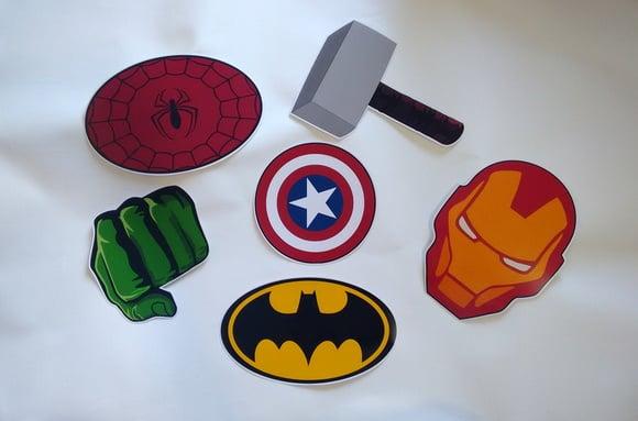 Placas Decorativas - Heróis