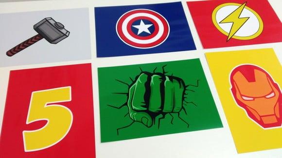 Placas Decorativas - Heróis