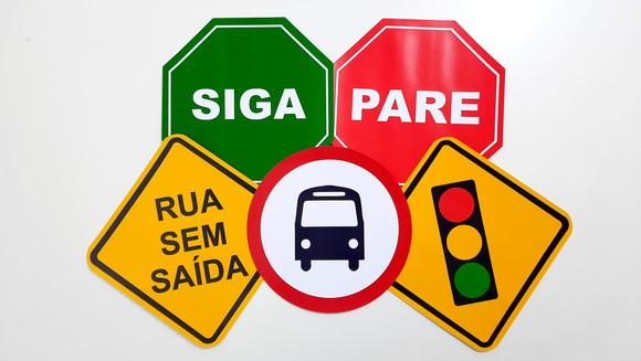 Placas Decorativas - Meios de Transportes