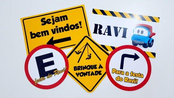 Placas Decorativas - Meios de Transportes