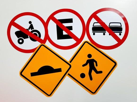 Placas Decorativas - Meios de Transportes