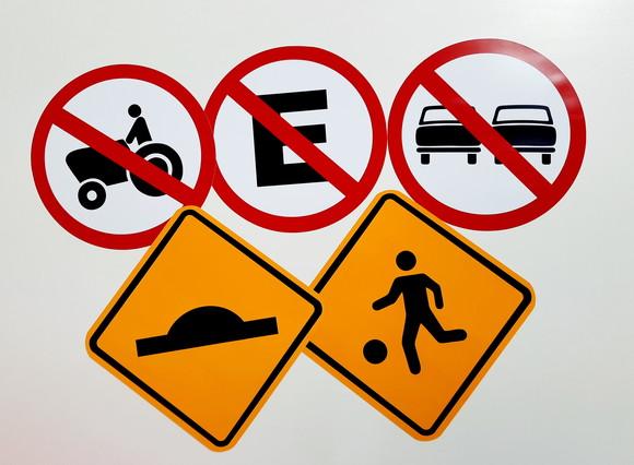 Placas Decorativas - Meios de Transportes
