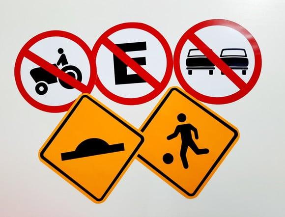 Placas Decorativas - Meios de Transportes