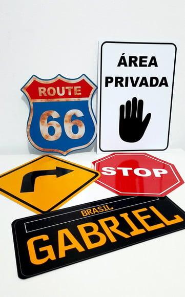 Placas Decorativas - Route 66