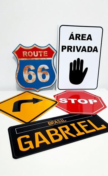 Placas Decorativas - Route 66