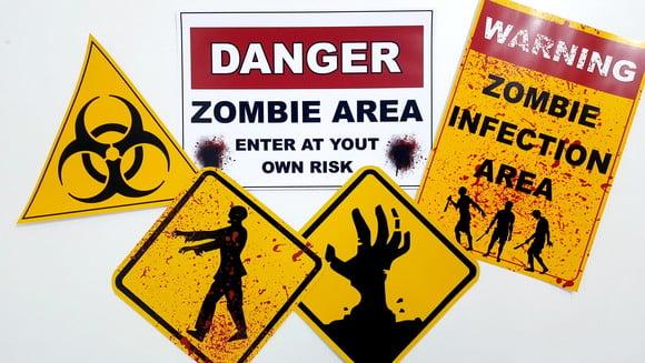 Placas Decorativas - Zumbi