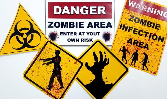 Placas Decorativas - Zumbi