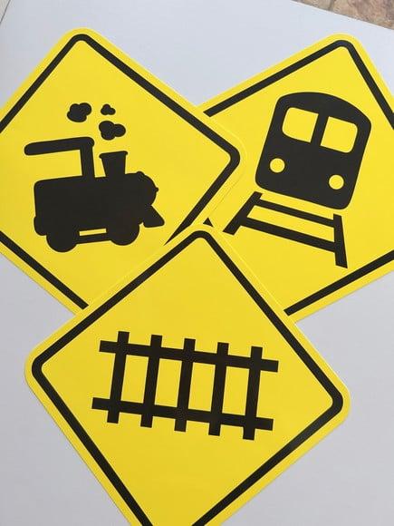 Placas Decorativas Trem - Meios de Transportes