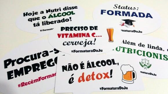 Placas Divertidas - Nutrição