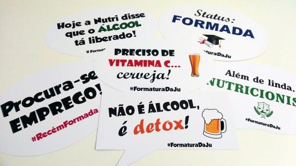 Placas Divertidas - Nutrição