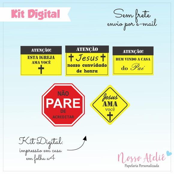 Placas Igreja - Kit Digital